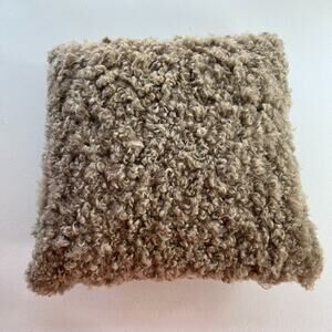 Natures Collection Pillow 100% New Zealand Sheepskin Zipper Dry Clean Only